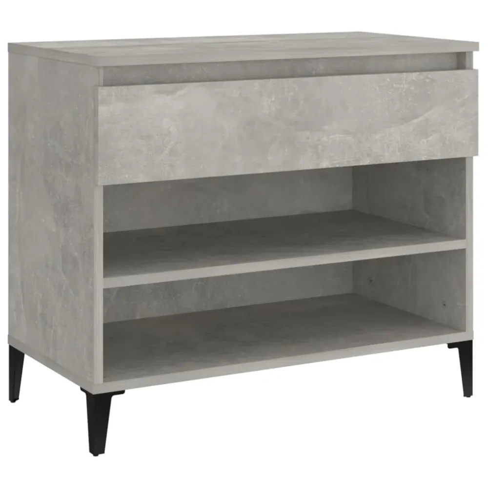 Armoire à chaussures range chaussures rangement meuble entrée couloir salon 70 x 36 x 60 cm bois d'ingénierie gris 02_0021...