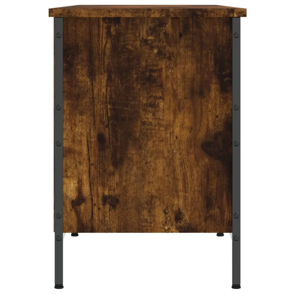 Armoire à chaussures range chaussures rangement meuble entrée couloir salon 131 x 35 x 50 cm bois d'ingénierie brun 02_002...
