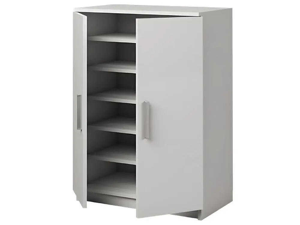 Certifié CE Armoire Meuble à chaussures coloris blanc - Hauteur 90 x Longueur 60 x Profondeur 35.6 cm