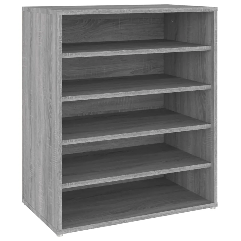 Certifié CE Meuble à chaussures sonoma 60 x 35 x 70 cm bois d'ingénierie gris 02_0043429