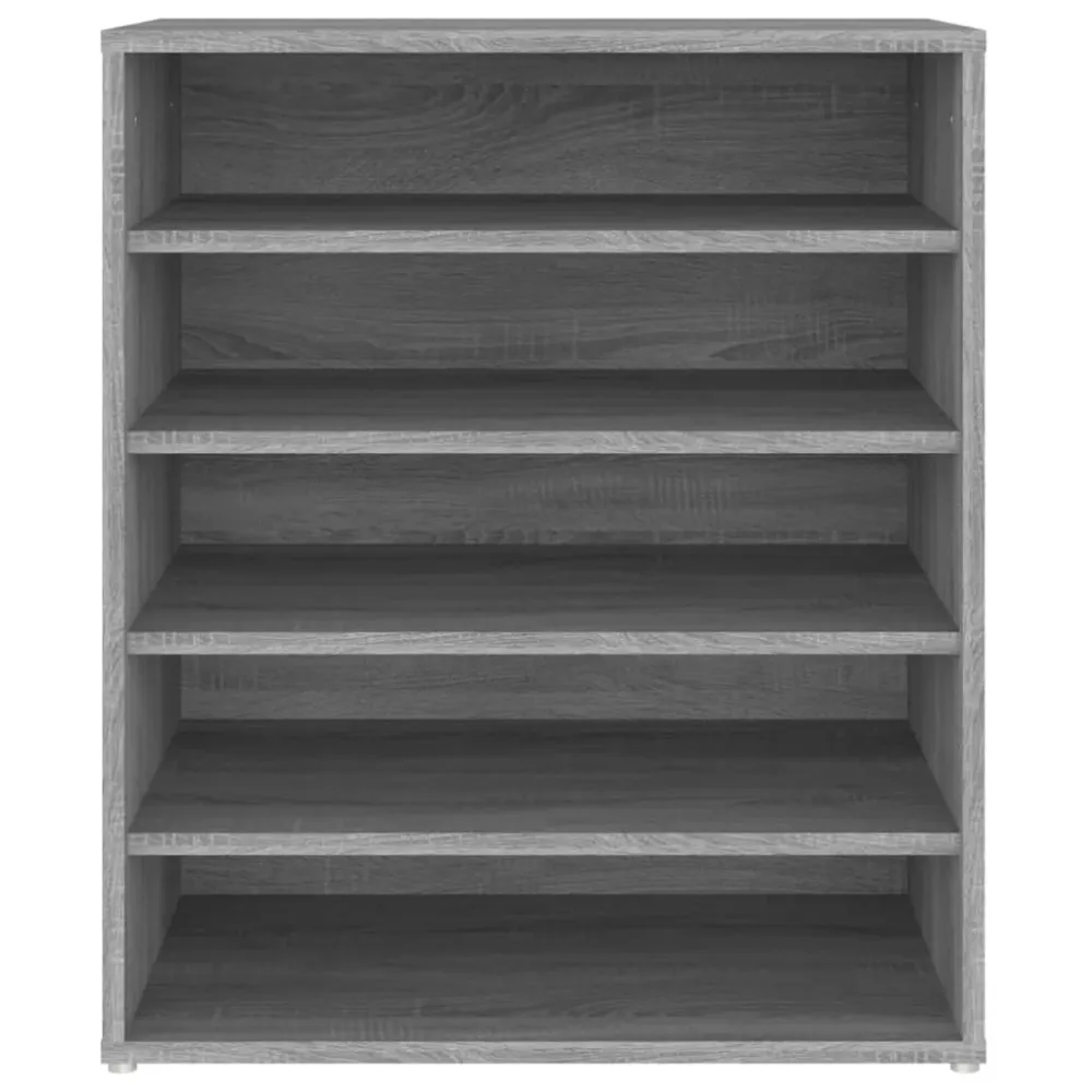 Certifié CE Meuble à chaussures sonoma 60 x 35 x 70 cm bois d'ingénierie gris 02_0043429