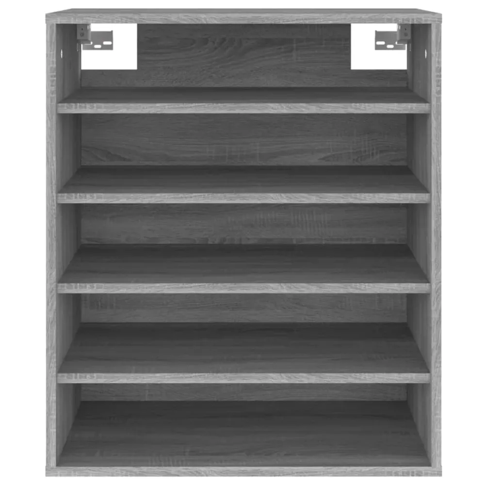 Certifié CE Meuble à chaussures sonoma 60 x 35 x 70 cm bois d'ingénierie gris 02_0043429