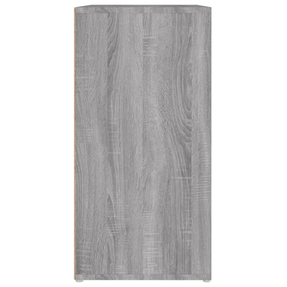 Certifié CE Meuble à chaussures sonoma 60 x 35 x 70 cm bois d'ingénierie gris 02_0043429