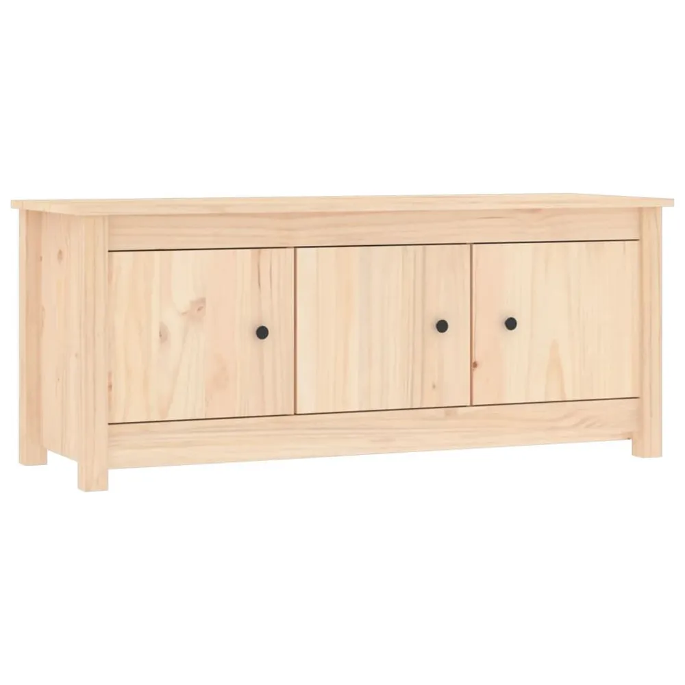Coffre de rangement Armoire à chaussures 110x38x45,5 cm Bois de pin massif