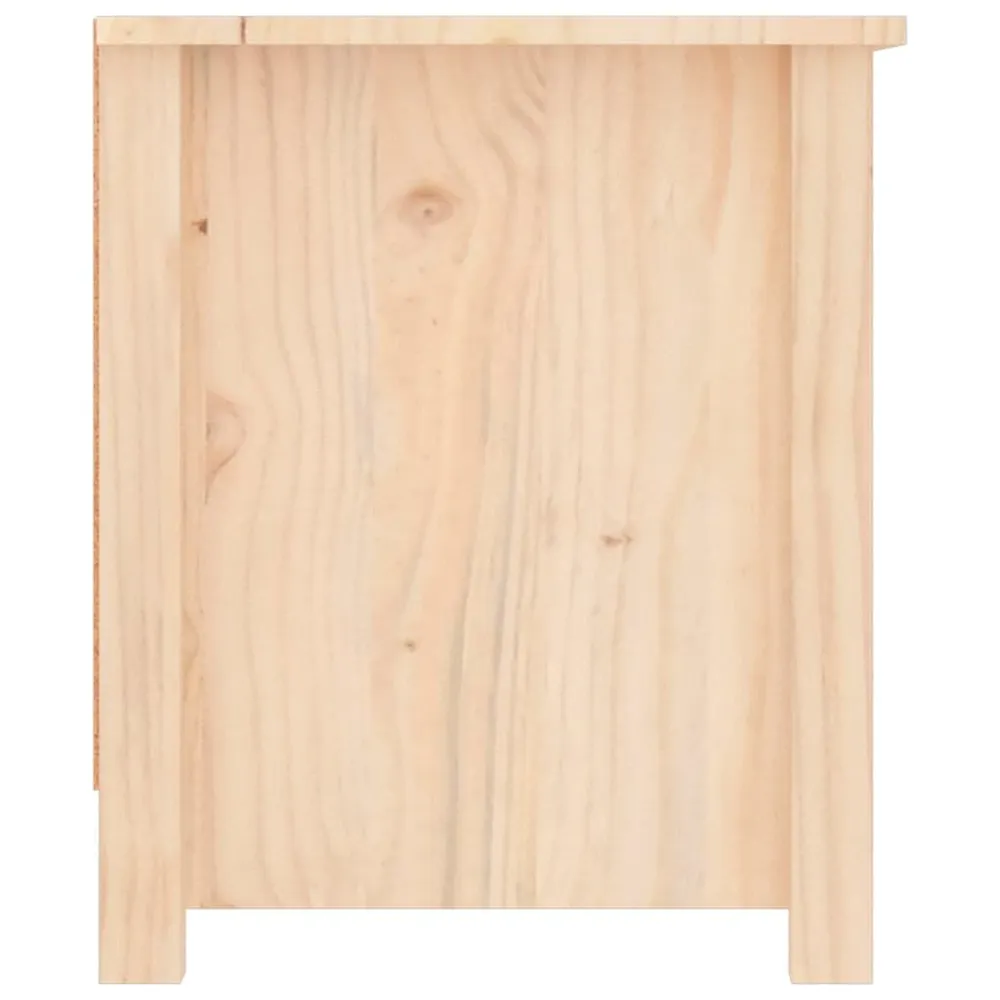 Coffre de rangement Armoire à chaussures 110x38x45,5 cm Bois de pin massif