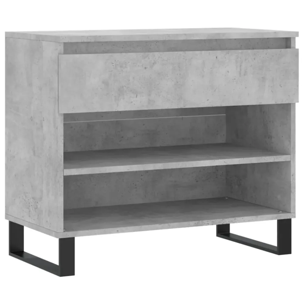 Coffre de rangement Armoire à chaussures range chaussures rangement meuble entrée couloir salon 70 x 36 x 60 cm bois d'ing...