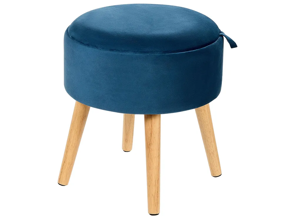 Filet de sécurité Velours Storage Stool Blue NEELY