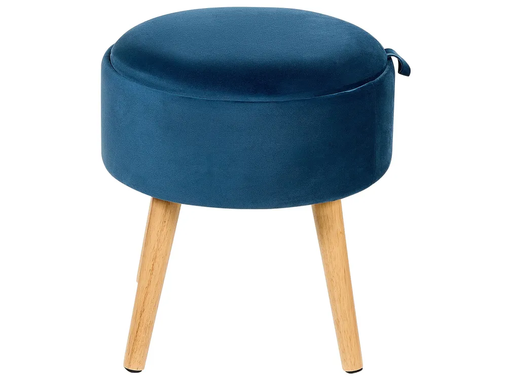 Filet de sécurité Velours Storage Stool Blue NEELY