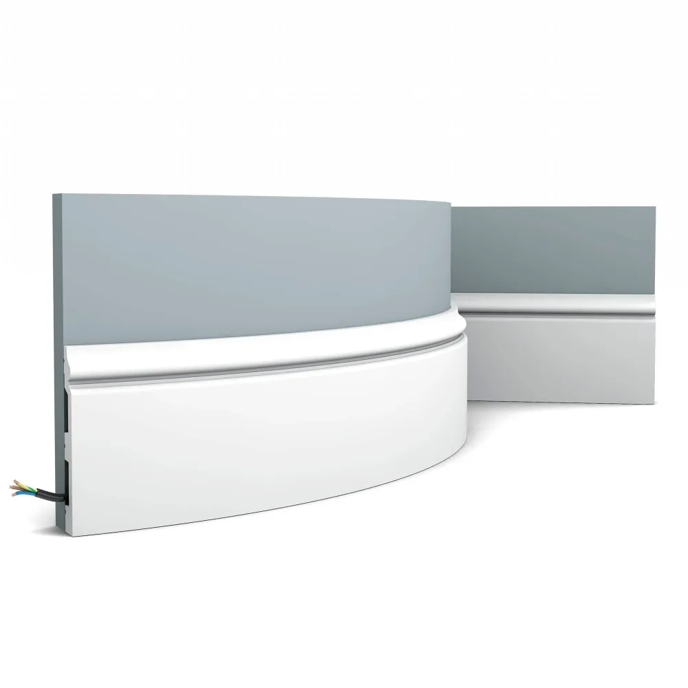 Flexible Sockelleiste SX118F weiß | 18 x 138 x 2000 mm