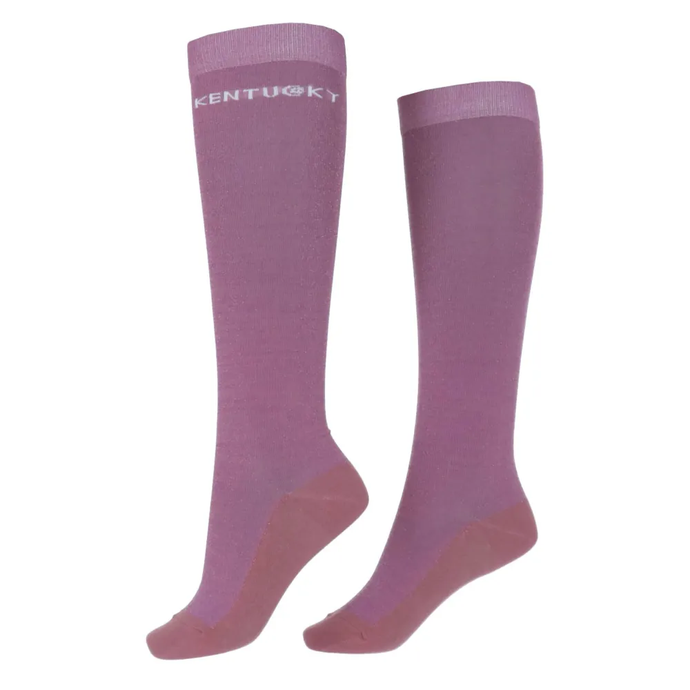 Kentucky Chaussettes Glitter Velouté Rose