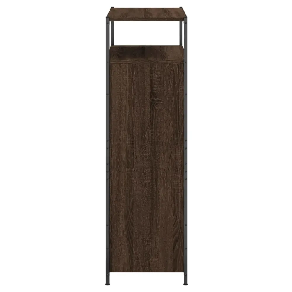 Meuble à chaussures 75 x 34 x 112 cm bois d'ingénierie marron 02_0043415