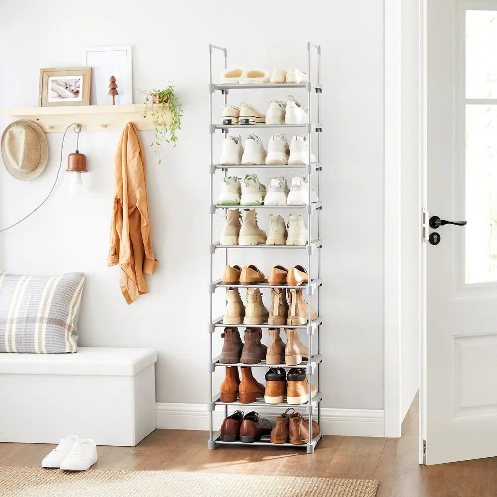 SONGMICS Meuble chaussures 10 niveaux pour Motoneige