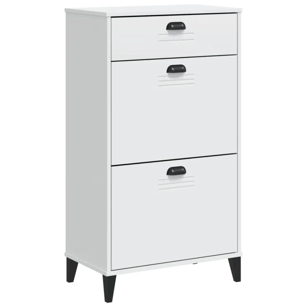 Support de transport Armoire à chaussures range chaussures rangement meuble entrée couloir salon bois d'ingénierie blanc 0...