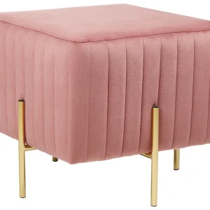 Tissu doux Footstool Pink DAYTON | Résistant aux UV | Anti-déchirure