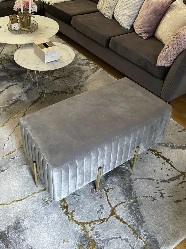 Velours Bench Grey DAYTON