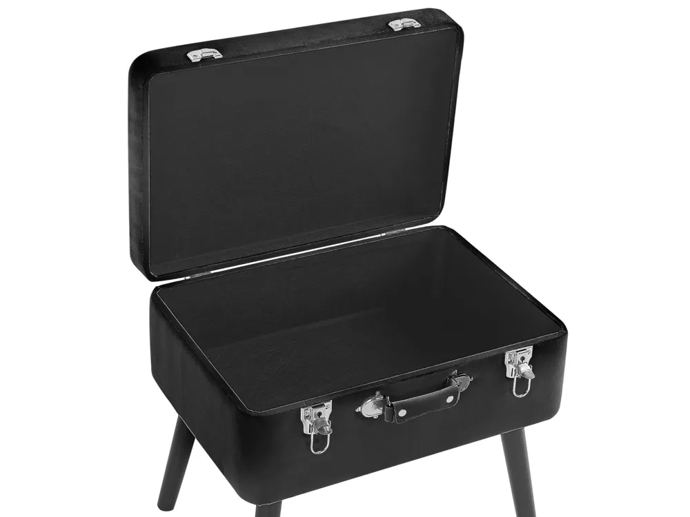 Velvet Storage Stool Noir jais MALLARD
