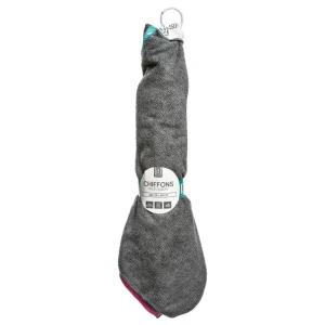 Certifié OEM LOT DE 5 CHIFFONS GRIS/BLEU/ROSE 38X38