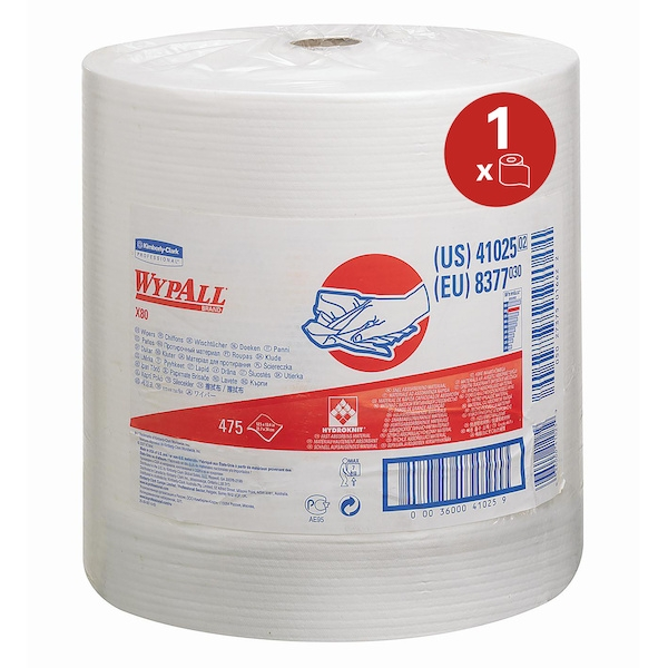 Chiffon WYPALL® X80 - blanc - KIMBERLY CLARK