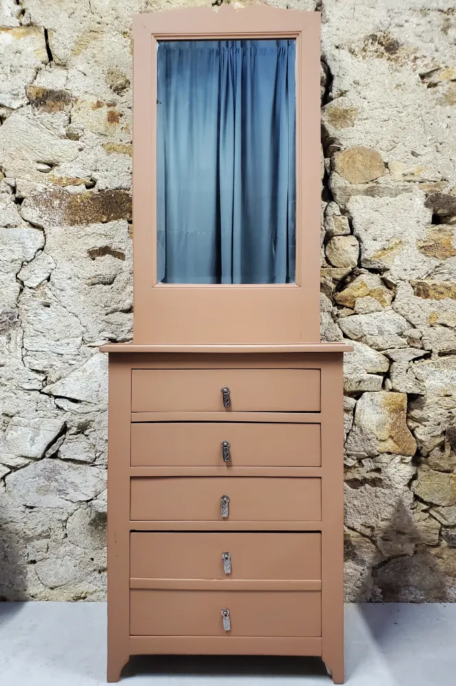 Chiffonnier à miroir vieux style