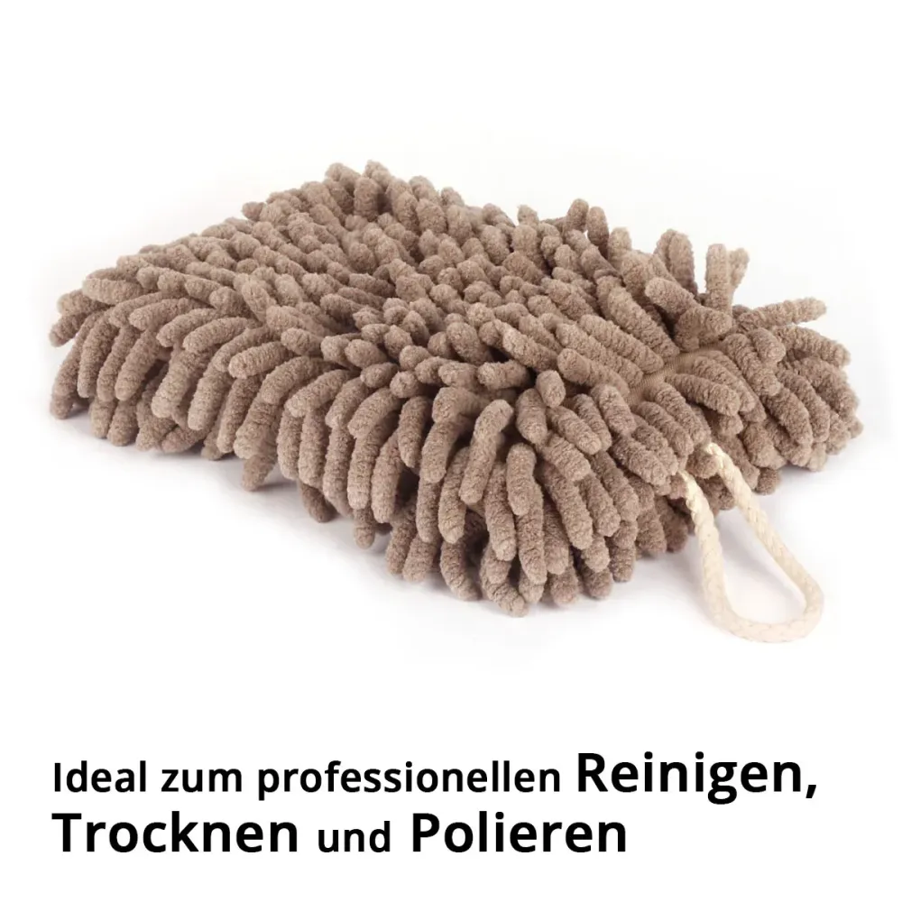 Tissu de nettoyage de chenille en acier dans une éponge de microfibre à 5 set 19 x 13 cm | Tissu de microfibre | Auto -wam...