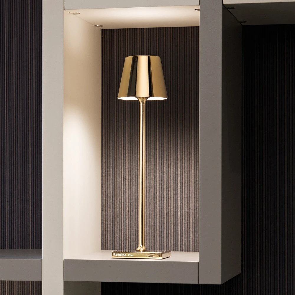 Zafferano Poldina nano lampe batterie doré