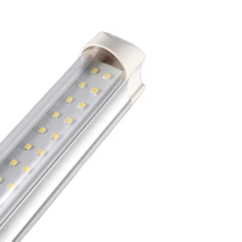 2' 10W 110-277V 6500K CCT 1300 Lumens Aspect glacé LED Integrated Tube (Pack 20)