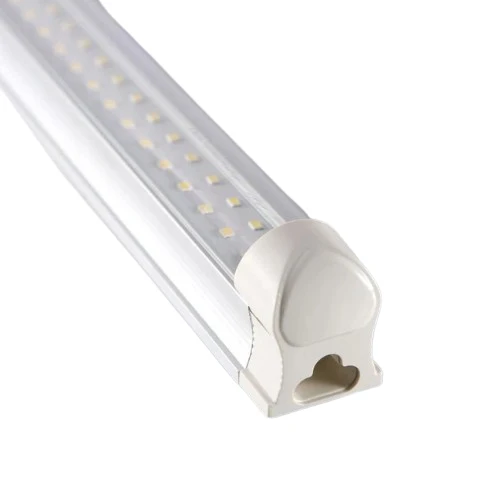 2' 10W 110-277V 6500K CCT 1300 Lumens Aspect glacé LED Integrated Tube (Pack 20)