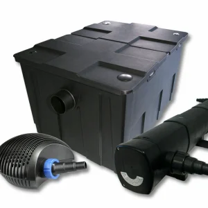 Kit de filtration de bassin pour 60000 litres 72 watts stérilisateur et 40 watts pompe
