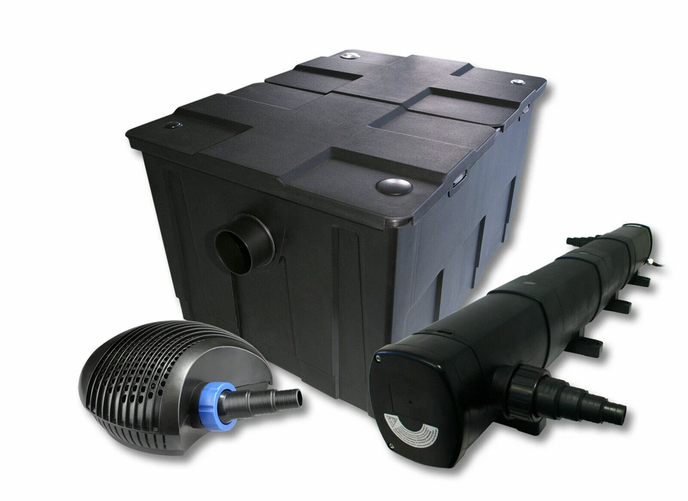Kit de filtration de bassin pour 60000 litres 72 watts stérilisateur et 40 watts pompe