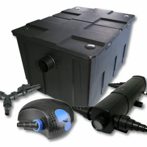 Kit de filtration de bassin pour 60000 litres 18 watts stérilisateur et 100 watts pompe