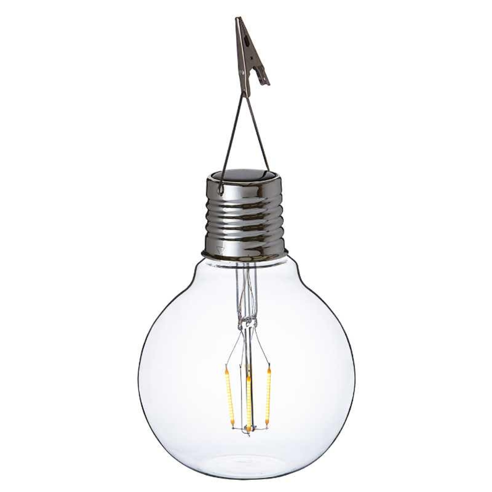 Ampoule solaire Eureka Nostalgique en verre/métal, à suspendre H16,5cm Smart Garden