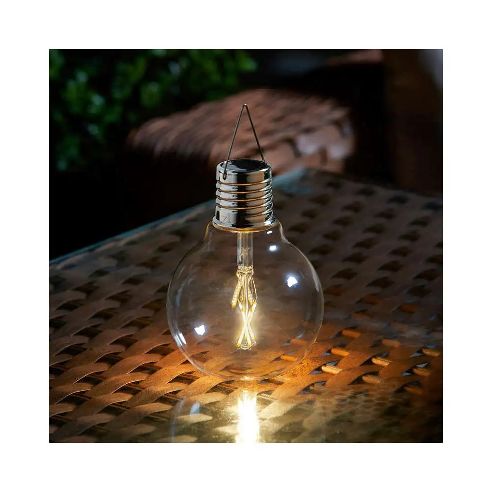 Ampoule solaire Eureka Nostalgique en verre/métal, à suspendre H16,5cm Smart Garden