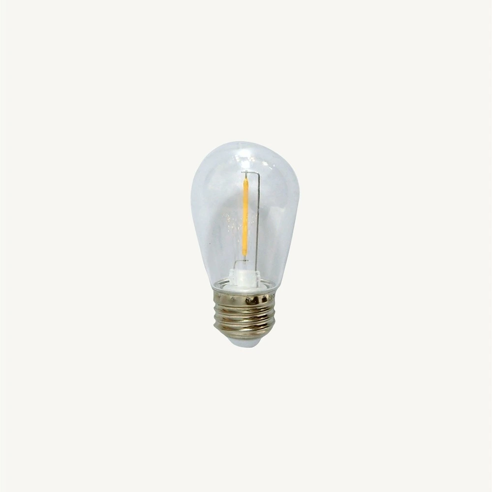 Ampoule solaire à filements e27 - 0,066w - blanc brûlant - forme s14