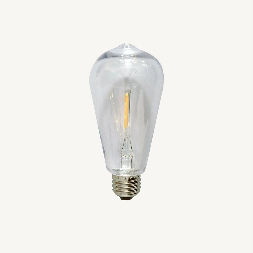 Ampoule solaire à filements e27 - 0,066w - blanc brûlant - forme s14