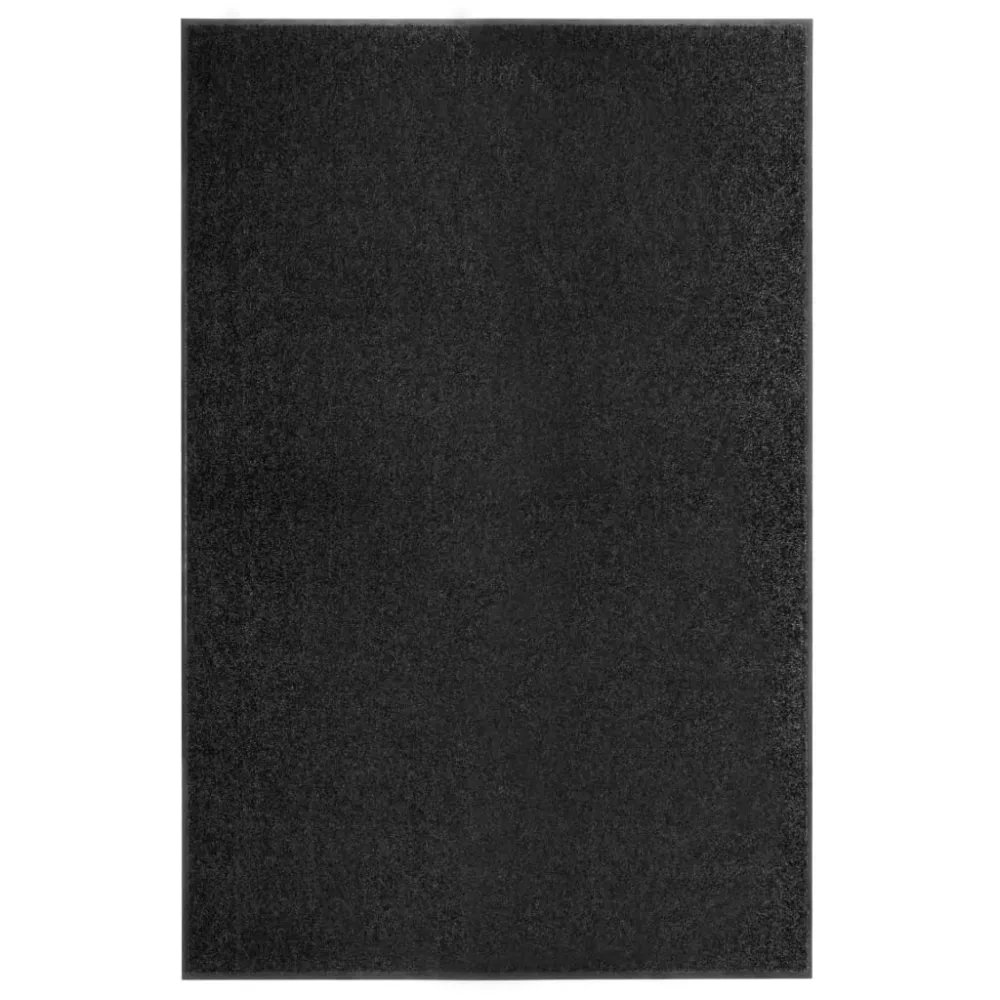 Paillasson porte d'entrée dessous antidérapant 120 x 180 cm VINYLE et polyamide noir DEC040624