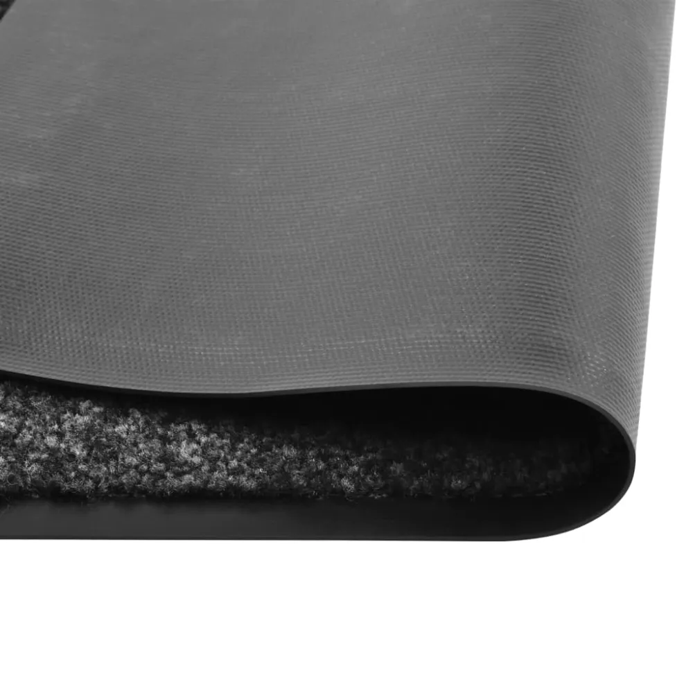 Paillasson porte d'entrée dessous antidérapant 120 x 180 cm VINYLE et polyamide noir DEC040624