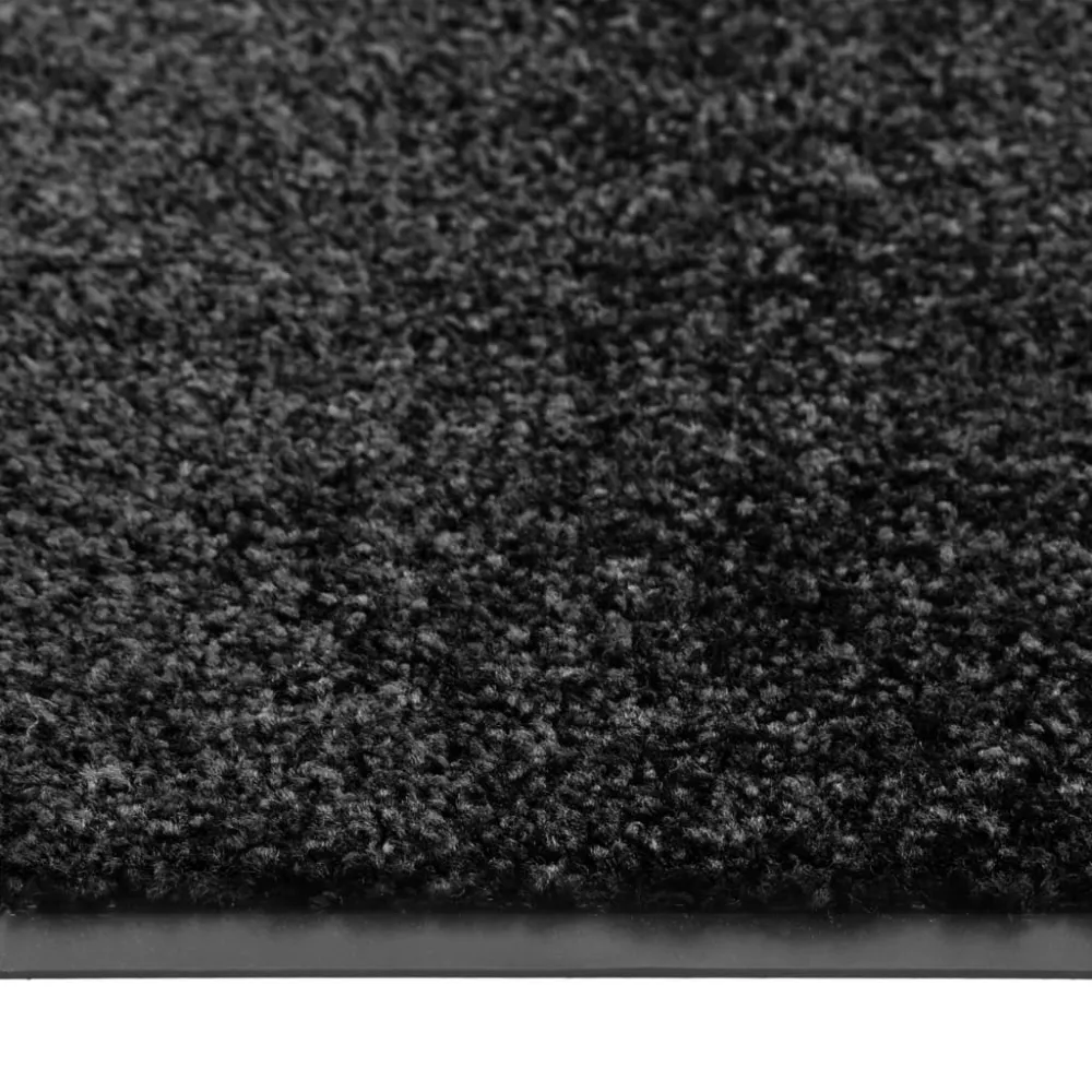 Paillasson porte d'entrée dessous antidérapant 120 x 180 cm VINYLE et polyamide noir DEC040624