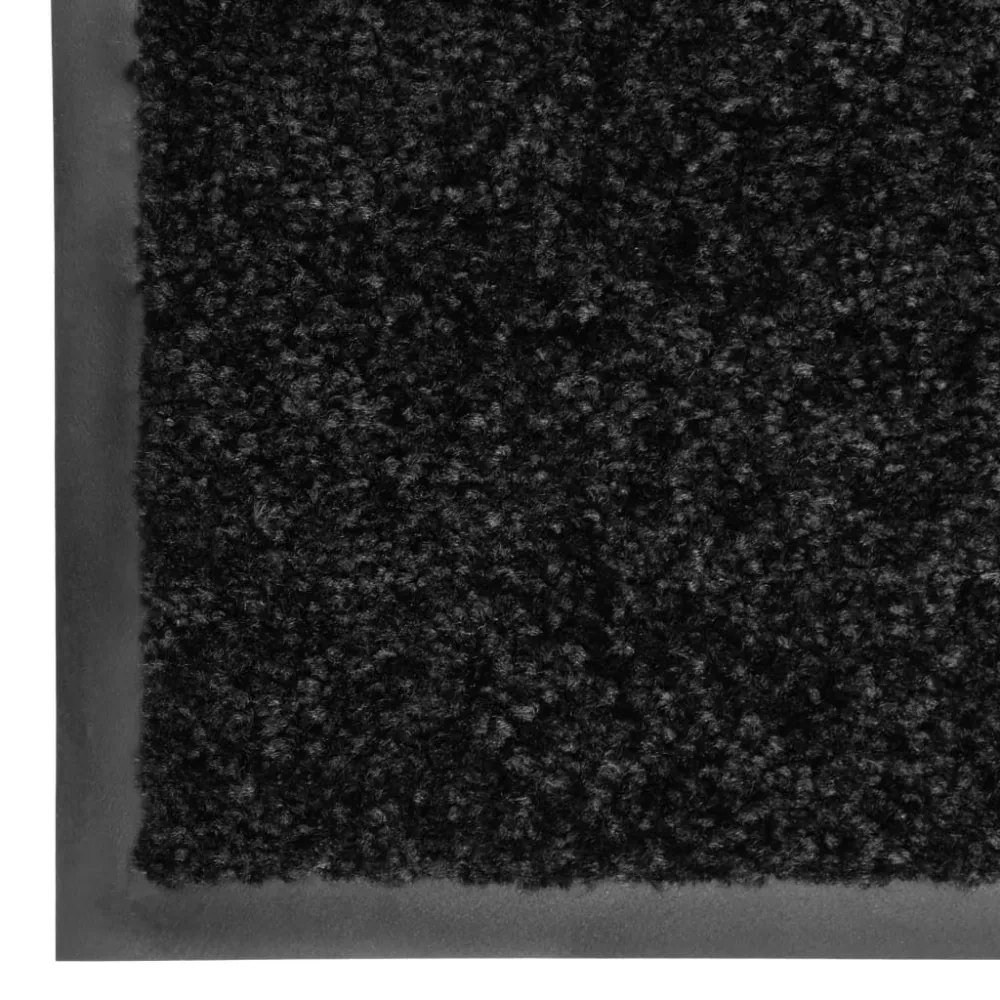 Paillasson porte d'entrée dessous antidérapant 120 x 180 cm VINYLE et polyamide noir DEC040624
