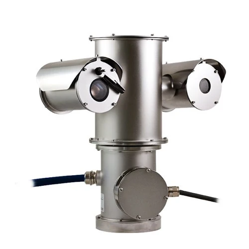 336 x 256 Network Outdoor Jumeau Vision Thermal PTZ Camera 35mm Lens NXPTZT12AW0Z00C