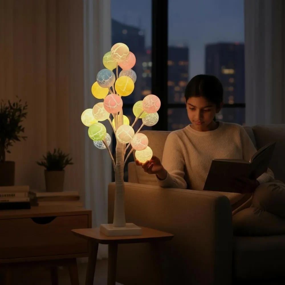 60cm LED Tree Balls Multicoloured