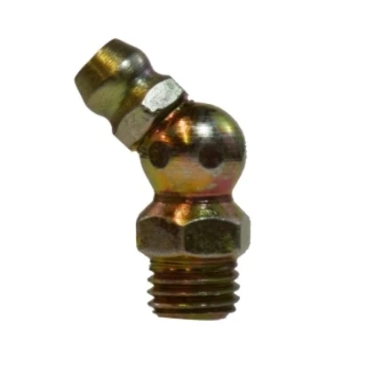 8mm Hex X 1" Metric Thread 45 Degree Angle Grease Fitting 36176