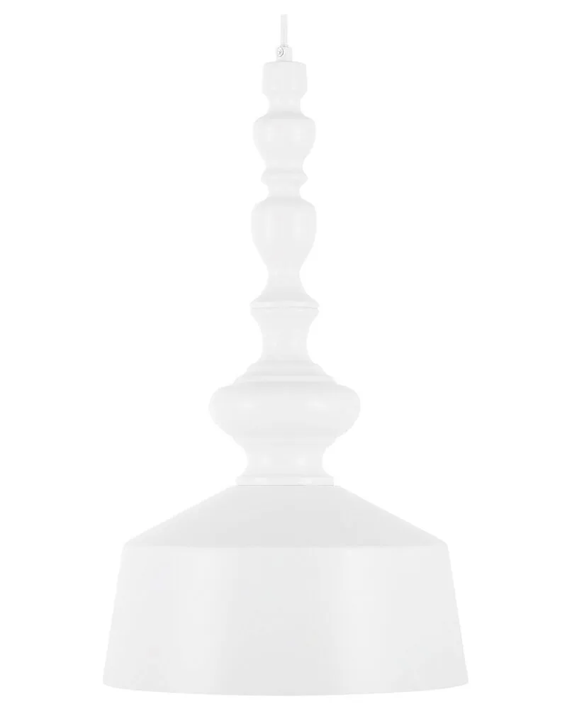 Acier Pendant Lamp White DRIVA pour amélioration performances