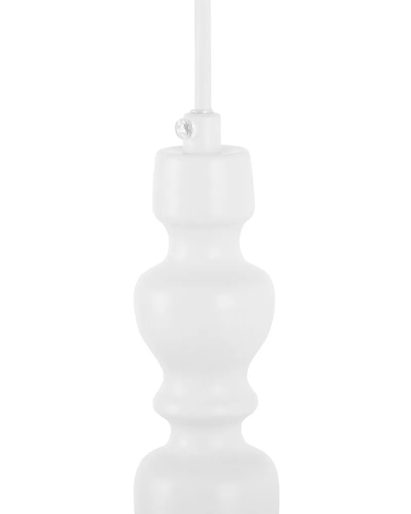 Acier Pendant Lamp White DRIVA pour amélioration performances