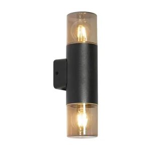 Amortisseur arrière Applique d'extérieur actuel noire 2 lumières IP44 - Odense