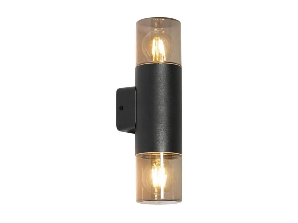 Amortisseur arrière Applique d'extérieur actuel noire 2 lumières IP44 - Odense