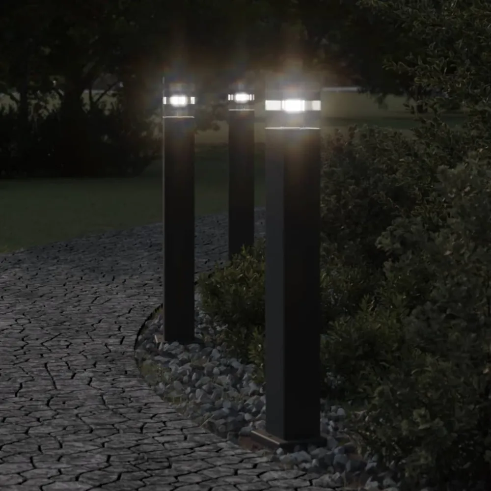 Amortisseur arrière Lampadaire d'extérieur 80 cm aluminium noir 02_0042513