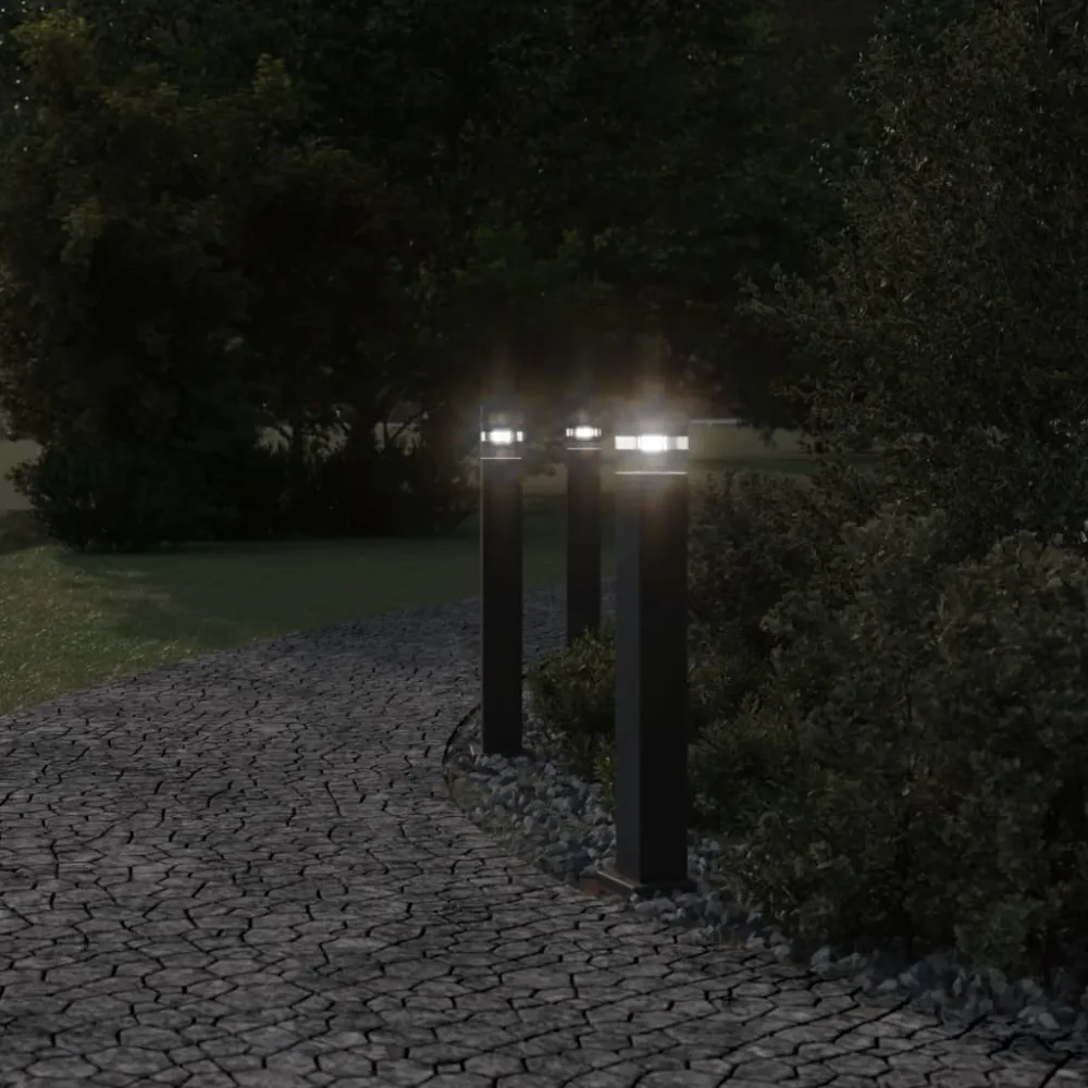 Amortisseur arrière Lampadaire d'extérieur 80 cm aluminium noir 02_0042513