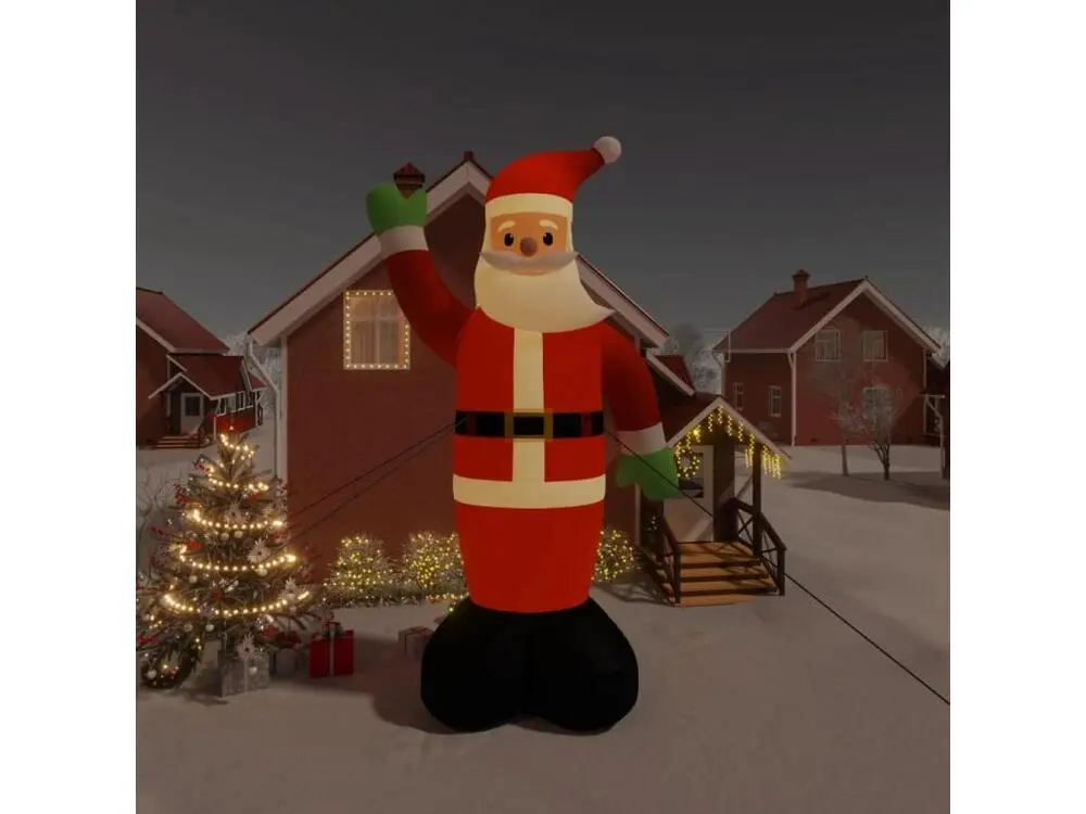 Amortisseur arrière Père Noël gonflable avec LED 820 cm