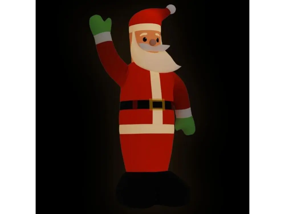 Amortisseur arrière Père Noël gonflable avec LED 820 cm