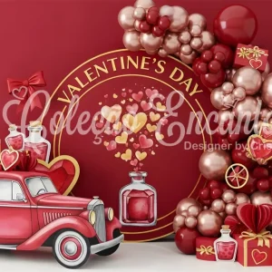 Amortisseur arrière Toile de fond St Valentin Voiture Vieux style de Potion d’Amour Par Magali